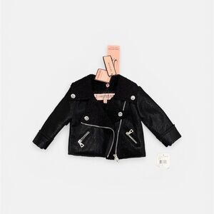 NEW Girls Moto Jacket (Size 12 Months)